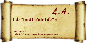 Lábodi Adrián névjegykártya